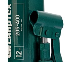 Домкрат гидравлический бутылочный, 12 т, 205-400 мм Сибртех-foto8