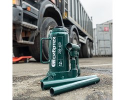 Домкрат гидравлический бутылочный, 12 т, 205-400 мм Сибртех-foto12