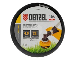 Леска для триммера двухкомпонентная витой квадрат, 4,0мм х 106м, на DIN катушке EXTRA CORD Denzel-foto3