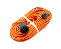 Удлинитель-шнур силовой 50 м, 16А, тип УХ16, ПВС, 1 розетка без заземления Сибртех
