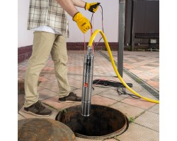 Скважинный насос DWS-3,5-100, винтовой, диаметр 3,5", 800 Вт, 1700 л/ч, напор 100 м Denzel-foto8