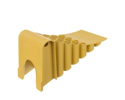 Упор противооткатный для грузового транспорта, ЖЕЛТЫЙ, 35 т, 438х200х205 мм Stels