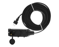 Удлинитель-шнур силовой Top Series, КГТТ, 20м, 3 розетки, 3 x 2,5 мм Denzel-foto2