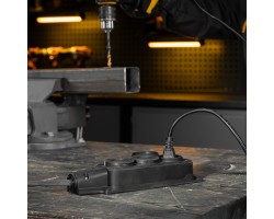 Удлинитель-шнур силовой Top Series, КГТТ, 20м, 3 розетки, 3 x 2,5 мм Denzel-foto11