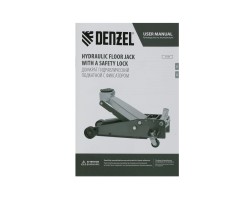 Домкрат гидравлический подкатной 3 т, с фиксатором, быстрый подъем, 135-480 мм, профессиональный Denzel-foto13