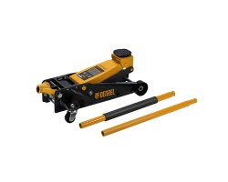 Домкрат гидравлический подкатной 3 т, с фиксатором, быстрый подъем, 135-480 мм, профессиональный Denzel-foto12