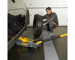 Домкрат гидравлический подкатной, 2/3 т, 98-770 мм, быстрый подъем, низ. подхват, проф, SUV Denzel-foto26