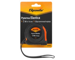 Рулетка Elastica,3 м х 16 мм,обрезиненный корпус Sparta-foto6