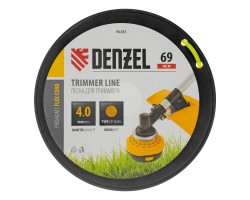 Леска для триммера круглая, 4,0мм х 69м, на DIN катушке FLEX CORD, Denzel-foto3