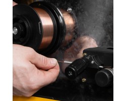 Омедненная проволока ER70S-6, диам. 0,8 мм, 1 кг, диам. катушки D100 Denzel-foto9