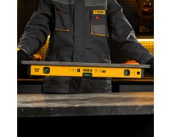 Уровень алюминиевый, магнит, фрезерованный, 3 глазка (1 зеркал.) 0,5 мм/м, 600 мм Denzel-foto17