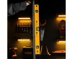 Уровень алюминиевый, магнит, фрезерованный, 3 глазка (1 зеркал.) 0,5 мм/м, 600 мм Denzel-foto18