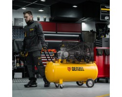 Компрессор воздушный рем. привод BCV 4000-T/200, 4,0 кВт, 200 литров, 690 л/мин Denzel-foto22