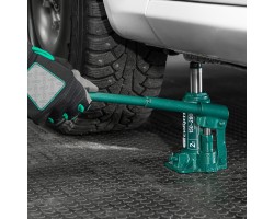 Домкрат гидравлический бутылочный, 2 т, 150-280 мм, в пласт. кейсе Сибртех-foto14