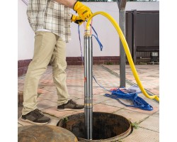 Скважинный насос DWC-3-60, центробежный, диаметр 3", 800 Вт, 3300 л/ч, напор 60 м Denzel-foto10