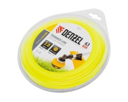 Леска для триммера, круглая 2 мм х 63 м, блистер Flex cord Denzel