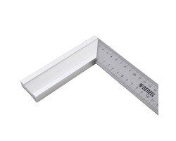 Угольник стальной 300 мм, нержавеющая сталь, градуировка, алюминиевое основание Denzel-foto4