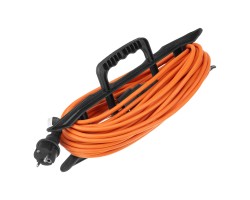 Удлинитель-шнур силовой Garden Series, ПВС, 20м, 1 розетка 3 x 1 мм, Denzel