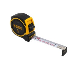 Рулетка 5м х 19мм, двухкомп. корпус, магнитный обрезиненный зацеп Denzel-foto4