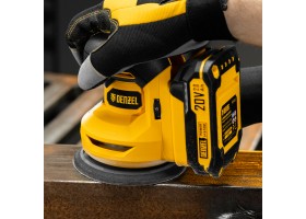 Машина шлифовальная эксцентриковая аккумуляторная CROSH-20-125, Li-Ion, 20 В// Denzel-foto30