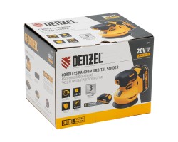 Машина шлифовальная эксцентриковая аккумуляторная CROSH-20-125, Li-Ion, 20 В// Denzel-foto6