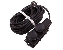 Удлинитель силовой 10 м, 16А, тип УХз16, КГ 3 x 1.5 мм, 2 розетки, Сибртех