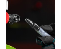 Шланг пневматический ПВХ, 10 x 16 мм, 18 бар, армированный, прозрачный, быстросъемное соединение, 30 м Stels-foto9