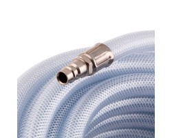 Шланг пневматический ПВХ, 10 x 16 мм, 18 бар, армированный, прозрачный, быстросъемное соединение, 30 м Stels-foto3