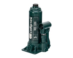 Домкрат гидравлический бутылочный, 3 т, 180-320 мм, в пласт. кейсе Сибртех-foto2