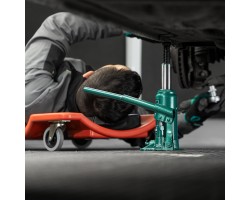 Домкрат гидравлический бутылочный, 5 т, 180-340 мм, в пласт. кейсе Сибртех-foto16