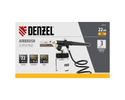 Аэрограф с нижним бачком AB2, 0,8 мм, 22 мл, 11 л/мин Denzel-foto6