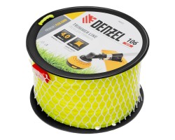 Леска для триммера витой квадрат, 4,0мм х 106м, на DIN катушке FLEX CORD Denzel-foto2