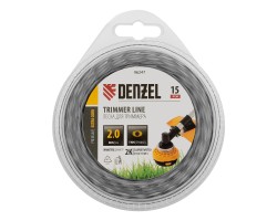Леска для триммера двухкомпонентная эллипс, 2,0мм х 15м, блистер EXTRA CORD, Denzel-foto4