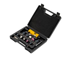 Пневмошлифмашина прямая PGS25000, 25000 об/мин, 10 шлиф. камней, цанга - 3, 6 мм, 113 л/мин Denzel-foto2