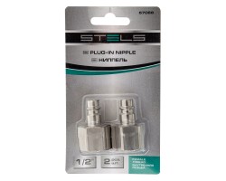 Ниппель универсальный быстросъемный ("папа") внутренняя резьба 1/2, 2 шт, Stels-foto5