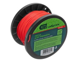 Леска для триммера звезда, на DIN катушке, 2.4 мм х 160 м, Сибртех