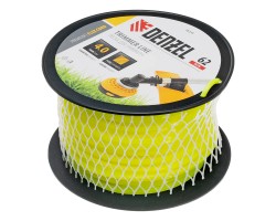 Леска для триммера квадрат, 4,0мм х 62м, на DIN катушке FLEX CORD Denzel-foto2