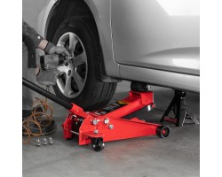 Домкрат гидравлический подкатной, 3 т, h подъема 130-465 мм Sparta-foto17