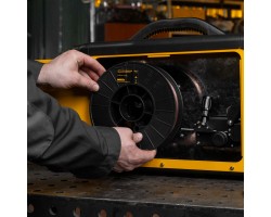 Омедненная проволока ER70S-6, диам. 0,8 мм, 5 кг, диам. катушки D200 Denzel-foto8