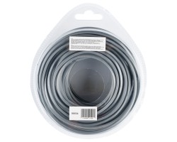 Леска для триммера армированная алюминием квадратная, 2,4мм х 15м, блистер ALUFLEX Denzel-foto3