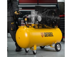 Компрессор воздушный рем. привод BCV 5500-T/200, 5,5 кВт, 200 литров, 850 л/мин Denzel-foto22