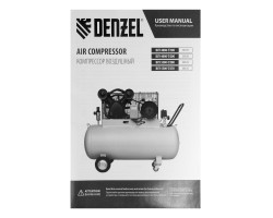 Компрессор воздушный рем. привод BCV 5500-T/200, 5,5 кВт, 200 литров, 850 л/мин Denzel-foto20