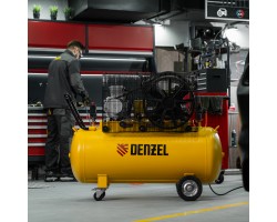 Компрессор воздушный рем. привод BCV 5500-T/200, 5,5 кВт, 200 литров, 850 л/мин Denzel-foto27