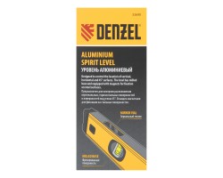 Уровень алюминиевый, магнит., фрезерованный, 3 глазка (1 зеркал.) 0,5 мм/м, 400 мм Denzel-foto10