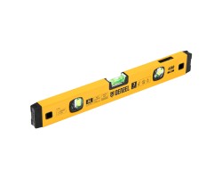 Уровень алюминиевый, магнит., фрезерованный, 3 глазка (1 зеркал.) 0,5 мм/м, 400 мм Denzel