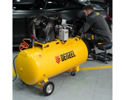 Компрессор воздушный рем. привод BCV 5500-T/270, 5,5 кВт, 270 литров, 850 л/мин Denzel-foto26