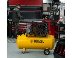 Компрессор воздушный рем. привод BCV 5500-T/270, 5,5 кВт, 270 литров, 850 л/мин Denzel-foto28