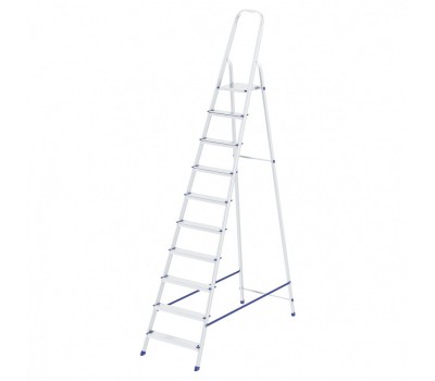 Стремянка, 10 ступеней, алюминиевая, Россия, Сибртех
