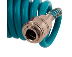 Полиуретановый спиральный шланг профессиональный BASF, 10 м, с быстросъемными соединениями Stels-foto4