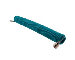 Полиуретановый спиральный шланг профессиональный BASF, 10 м, с быстросъемными соединениями Stels-foto2